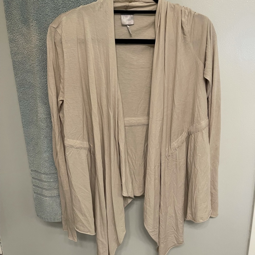 Tan open front top